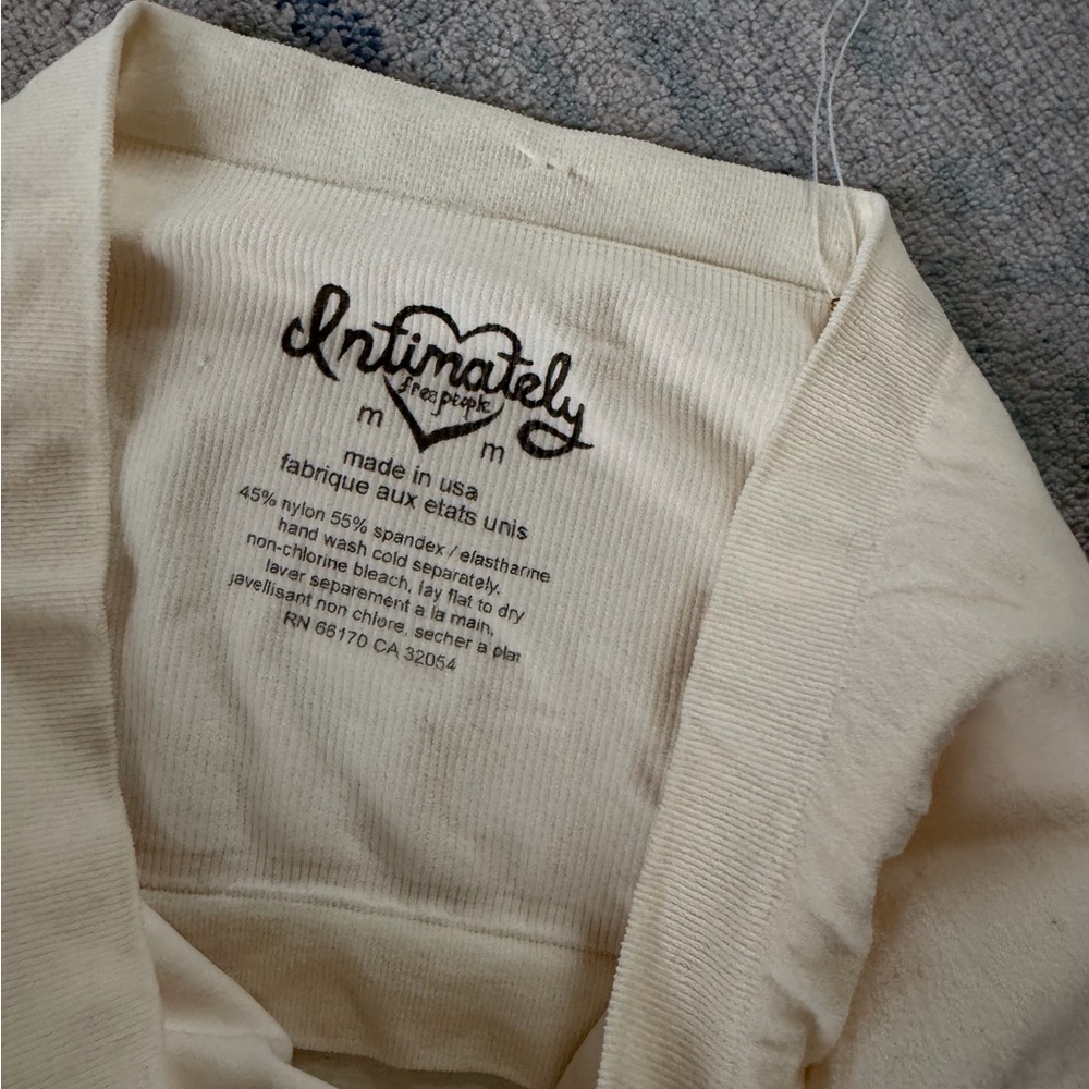 NWT Free People Ivory Tube Top Medium - Picture 4 of 6